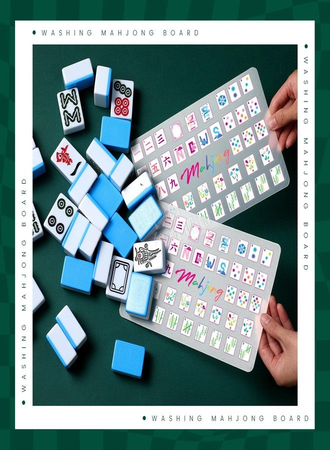 Seenelling 2 Pcs Mahjong Tile Mixer Shuffler for Mixing and Shuffling Tiles Plastic Mahjong Accessories Gifts for Lovers Playing Game (Latest Style) - Image 4